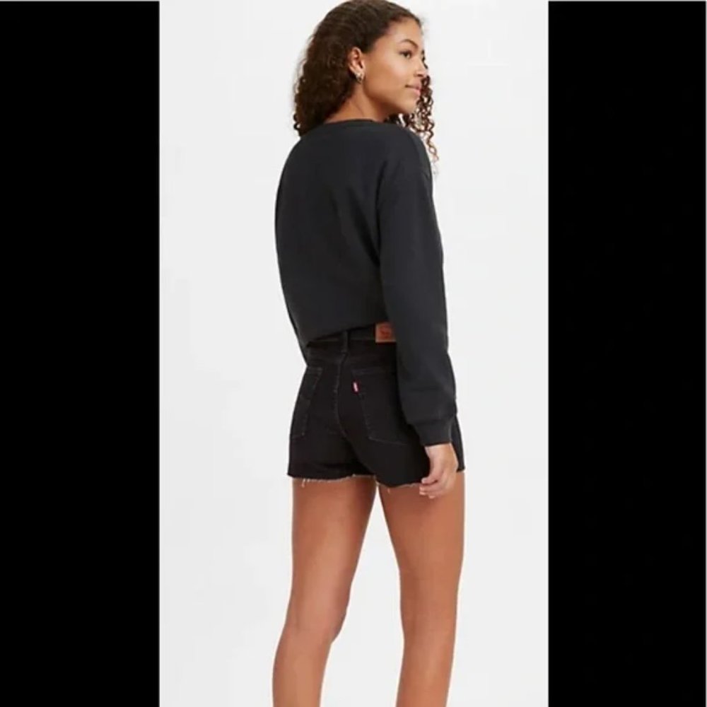 Black Women's Denim Cutoff Shorts